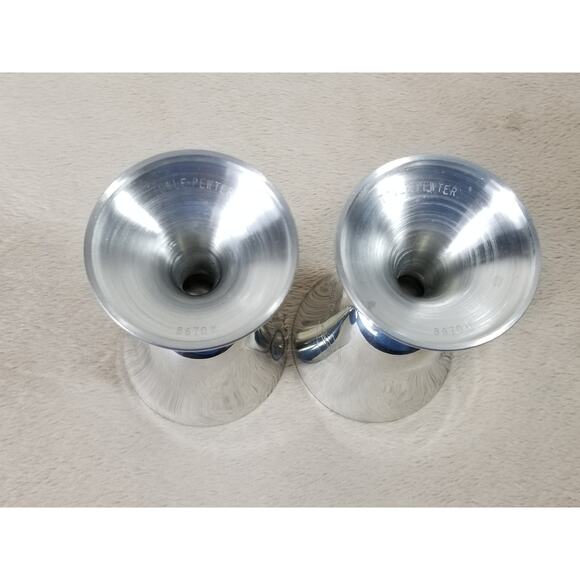 Roche Water Goblet 5" Towle Pewter Set of 2 Home Decor Vintage Collectible - Picture 9 of 10